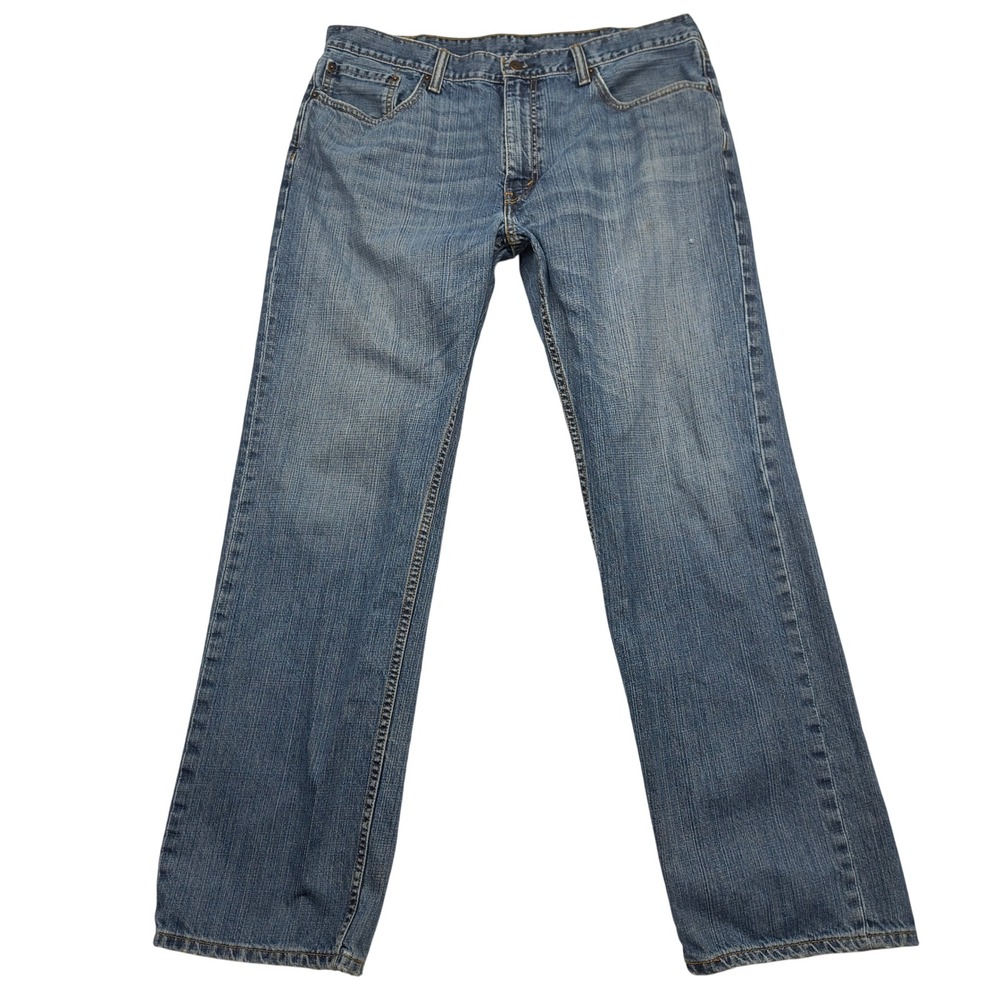 Levis 559 Mens Relaxed Straight Leg Jeans Blue Medium Wash Denim 38x34 (Fits 32)